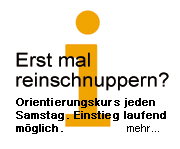 FSS kennenlernen: Infoabende, Tag der Offenen Tür, Schnupperwochenende, Orientierungskurs